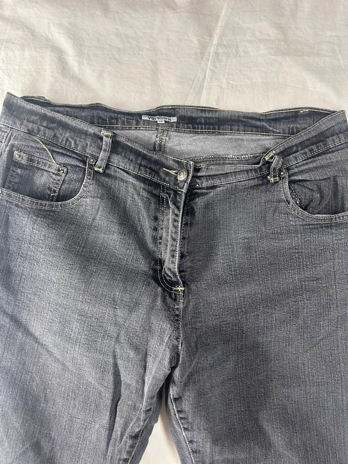 Grey black Vetissimo straight jeans size 48 – photo 3